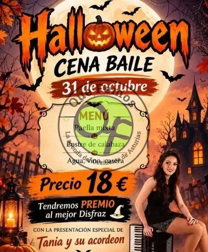 Cena-baile de Halloween en Grandas de Salime